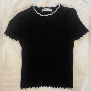 Zara Knit Black Top size M